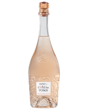 Gerard Bertrand Esprit De<br>Cote Des Roses Nv  750ML This sparkling Côte des Roses rosé is unique and celebrates the Mediterranean lifestyle. An original blend of Pinot Noir, Grenache Noir, and Chardonnay, expressing all the freshness of the Pyrenean foothills combined with the sun-drenched generosity of the Cévennes foothills, resulting in a distinctive aromatic signature. With its unique, sculpted bottle with a rose-shaped finish, this chic sparkling wine captures ordinary shared moment into an exceptional ritual, rich in emotion.