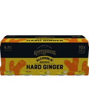 Kopparberg Ginger Beer Cans<br>10x375ml 375ML A 8.3% brewed ginger beer, perfectly smooth and packaged in a convenient 10-pack for sharing, higher-tempo occasions.
