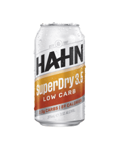  Hahn Super Dry 3.5% Cans<br>375ml  375ML Hahn SuperDry 3.5 is brewed by combining the best of modern brewing technology with the finest ingredients, resulting in a full flavoured, crisp and refreshing low carb beer. It is brewed with extreme slowness, a similar way to how Hahn create the full-strength SuperDry, to deliver the same SuperDry taste with just 3.5% alcohol.