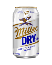  Miller Dry 3.5% Cans 355ml  355ML Born from Miller’s legacy of smoothness, and inspired by the laid-back vibe of the U.S West Coast, Miller Dry is crafted for our easy going Aussie lifestyle. Lower Carb, smooth and crisp, with 3.5% ABV. A beer that lets the moment flow naturally. Easy like Miller Dry.