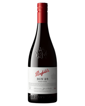 Penfolds Bin 23 Pinot Noir<br>2025 750ML The 2024 Bin 23 showcases refined cool-climate Pinot Noir. Lifted cherry, raspberry and strawberry aromatics lead to a light-medium palate of fine silky tannins, delicate red fruit flavours and subtle earthy notes. Pure, elegant and persistent.