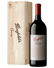 Penfolds Grange Shiraz 2022<br>Gift Box 1.5l 1.5L In its milestone 75th Anniversary release, the 2022 Grange honours the vintages that came before. Grange is crafted utilising fully-ripe, intensely-flavoured and structured shiraz grapes. The result is a unique style that is recognised as one of the most consistent of the world’s great wines.Tightly woven, defined and yet intense, generous. Black cherry, dark chocolate and Chinotto, and also adds – walnut and Dubbin boot polish.