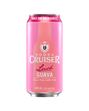 Vodka Cruiser Lush Guava<br>Cans 440ml 440ML Lush Guava is a delicious mix of triple distilled genuine Vodka and natural Guava flavours to deliver a thirst quenching flavour sensation.