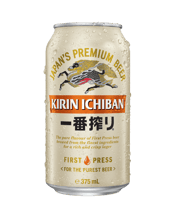  Kirin Ichiban Can 375ml  375ML Kirin Ichiban, a premium Japanese lager where purity meets perfection in every sip. Crafted with meticulous attention to detail, we select only the finest ingredients and brew using only the first press to create the purest beer. Indulge in the smooth and rich flavor that defines Ichiban, a name that signifies 'first' and 'best' in Japanese. Since its launch in 1990, Ichiban has stood as a symbol of premium quality, delivering a distinctively smooth and full bodied drinking experience from start