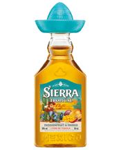  Sierra Tropical Chilli 50ml<br>18%  50ML Sierra Tropical Chilli is a unique tequila infusion that blends Sierra Tequila Blanco with a mix of tropical flavours:the rich sweetness of tropical mangoes and the tangy zest of passionfruit, complemented by a subtle hint of chilli for a spicy kick.
