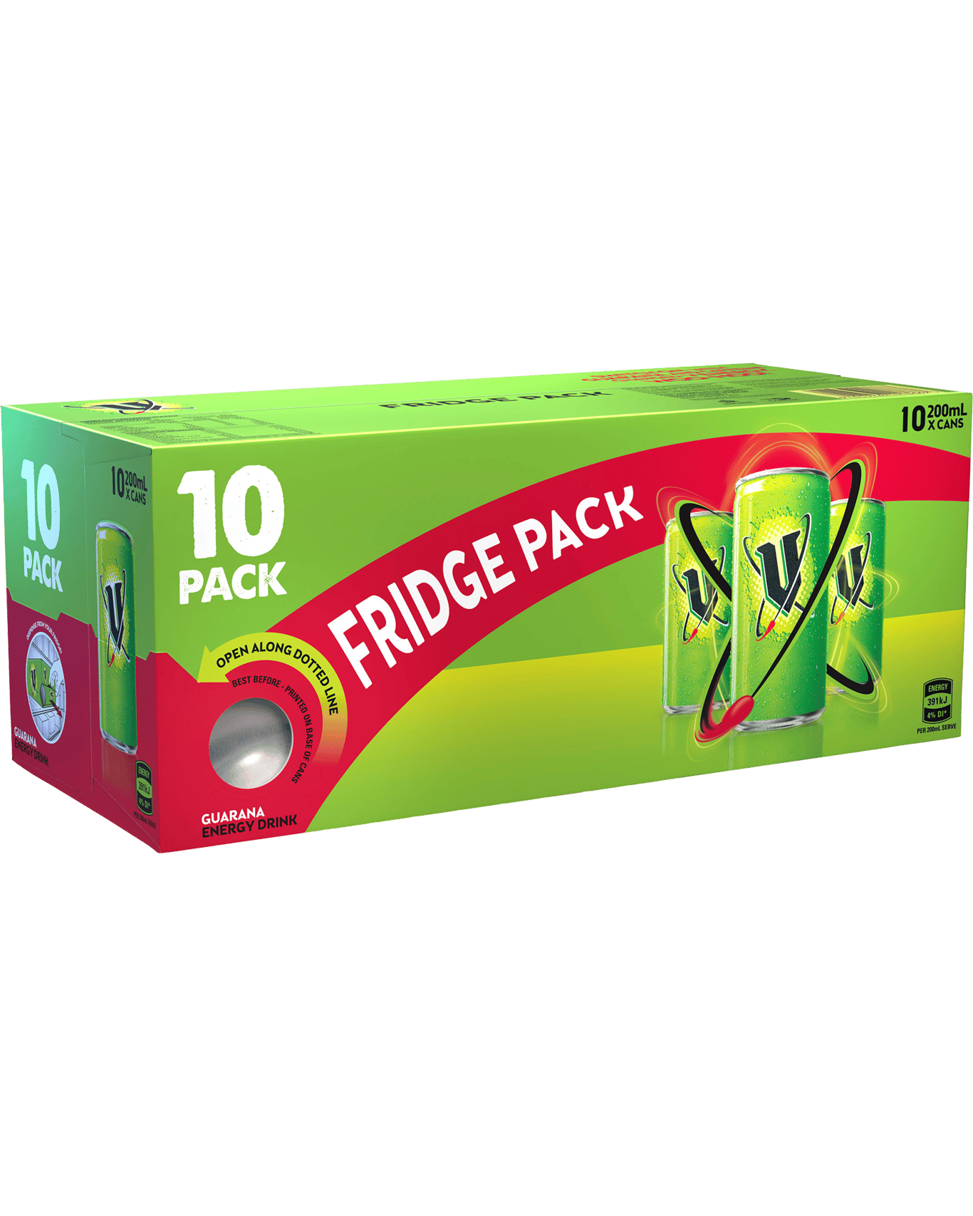 Buy V Energy Drink Cans 10 Pack 200ml Online (Low Prices) from Dan Murphy's