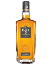  Label 5 Premium Reserve 12<br>Year Old Blended... 700mL A multi-award-winning Scotch Whisky, Label 5 is one of the world's finest Scotch blends. Adding to their already stellar lineup is the 12 Year Old; a more sophisticated, classic dram. Notes of dried fruit, subtle smoke and a clean vanilla finish all come together to provide a Whisky experience that can be enjoyed neat, with a dash of water, or added to your favourite mixer.