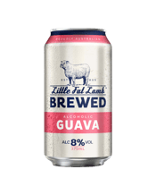  Little Fat Lamb Guava Can 10<br>Pack 375ml  375ML Little Fat Lamb celebrates a range of brewed beverages founded on using the best available locally sourced ingredients. Refreshing Guava flavours makes this incredibly brewed beverage an ideal summer drink.