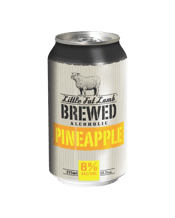  Little Fat Lamb Pineapple<br>375ml Cans 10 Pack... 375ML Little Fat Lamb celebrates a range of brewed beverages founded on using the best available locally sourced ingredients. Refreshing Pineapple flavour makes this incredibly brewed beverage an ideal summer drink.