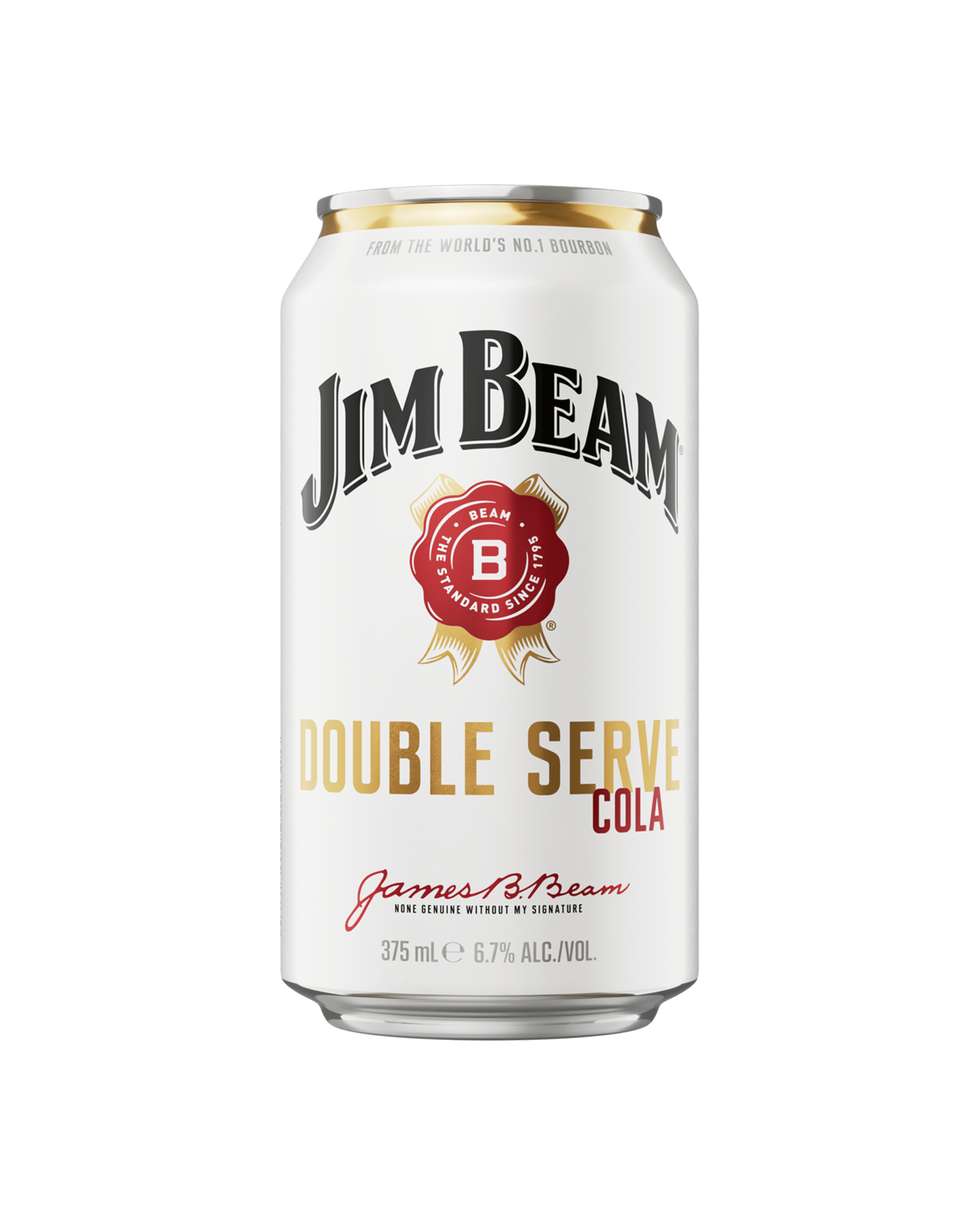 White Double Serve Bourbon & Cola Cans 375mL