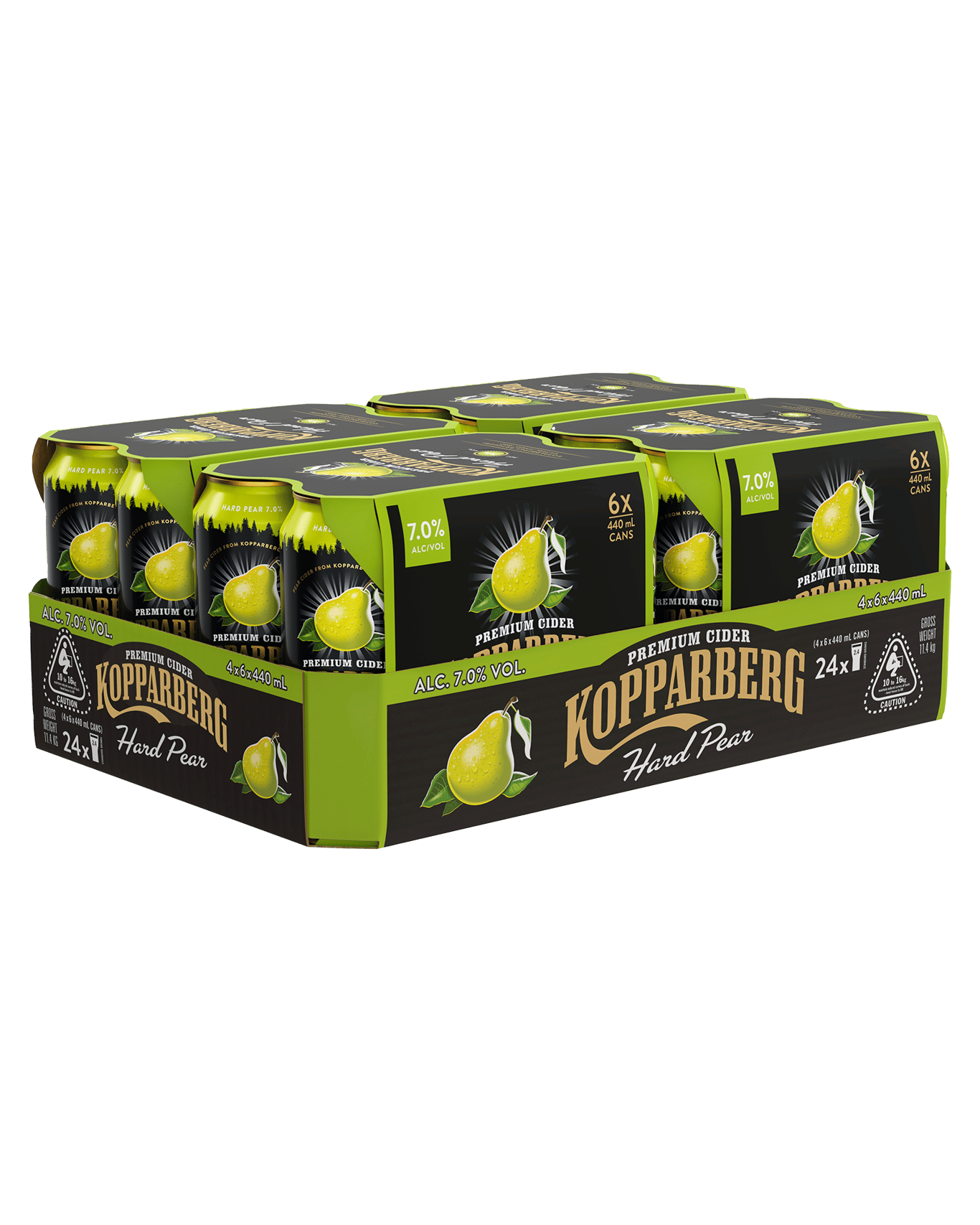 Buy Kopparberg Hard Pear Cider 7 Cans 440ml Online (Lowest Price
