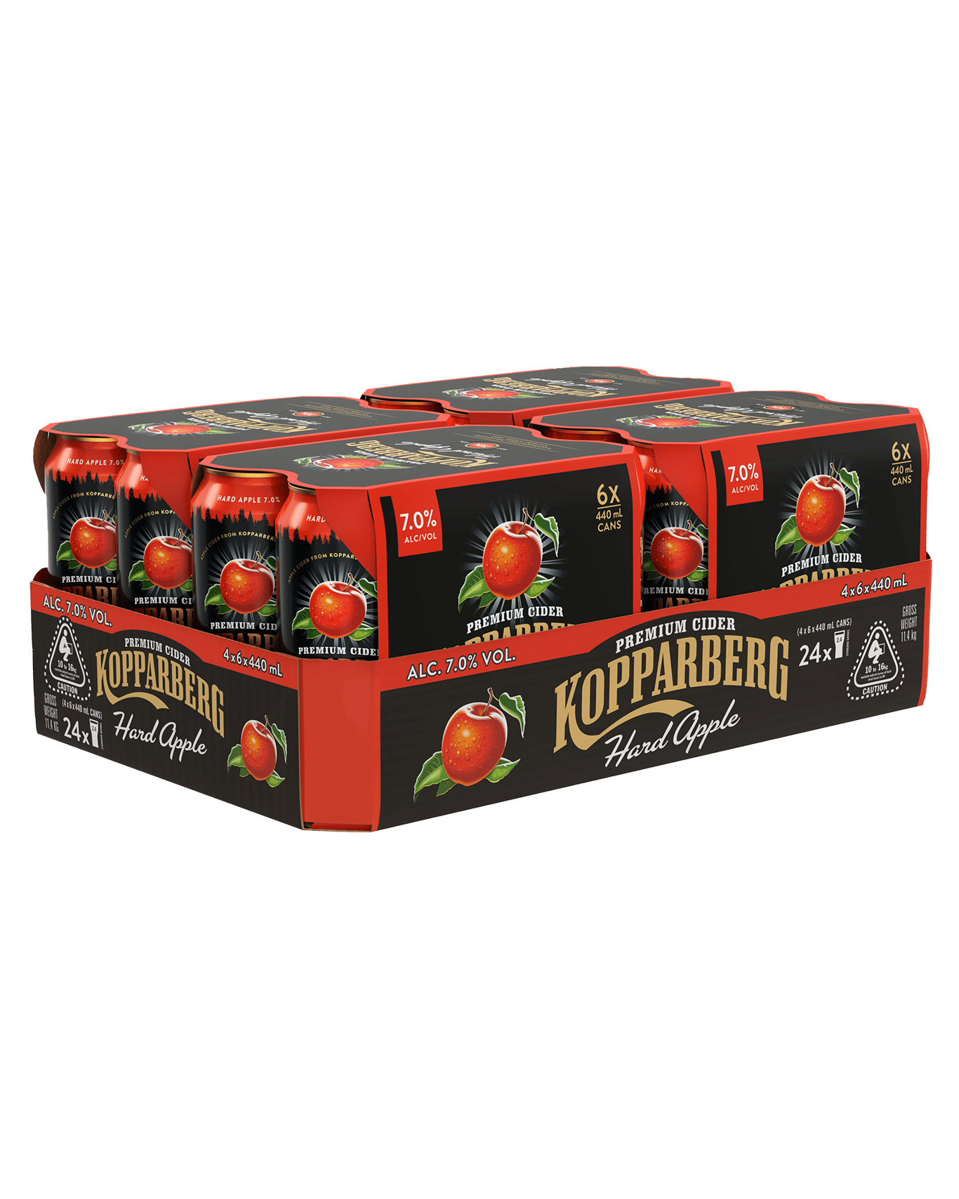 Buy Kopparberg Hard Apple Cider 7 Cans 440ml Online (Lowest Price