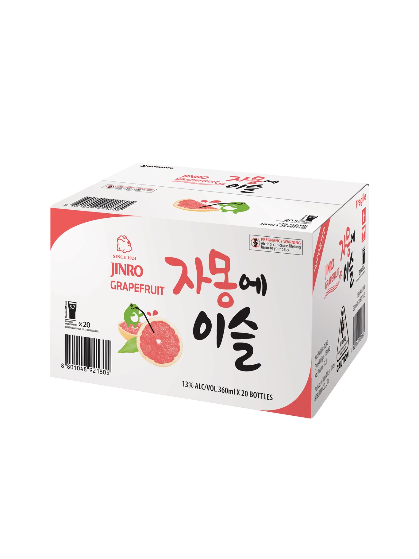 Buy Hitejinro Grapefruit 360ml Online (Lowest Price Guarantee) Best