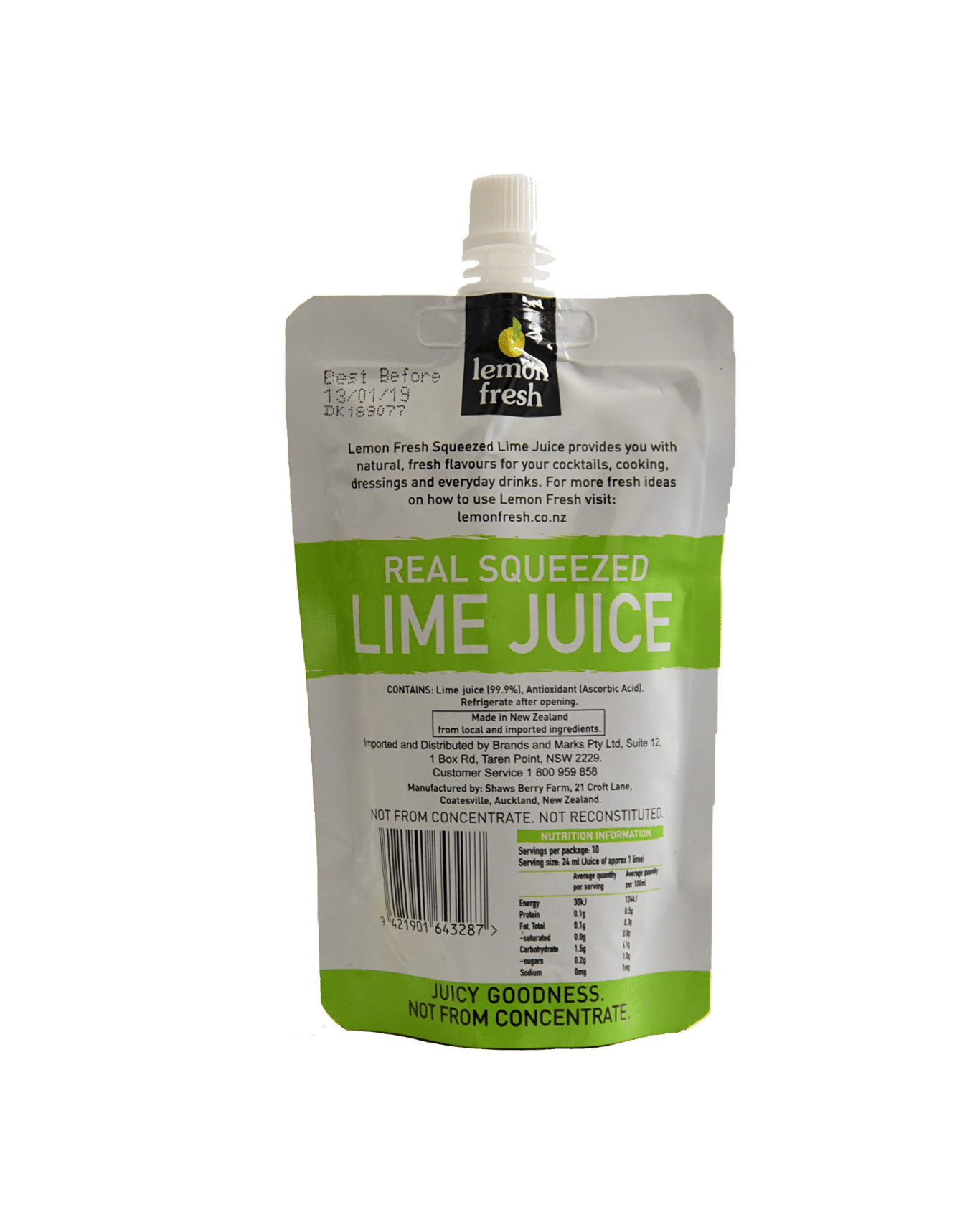 Buy Lemon Fresh Lime Juice 245ml Online (Low Prices) from Dan Murphy