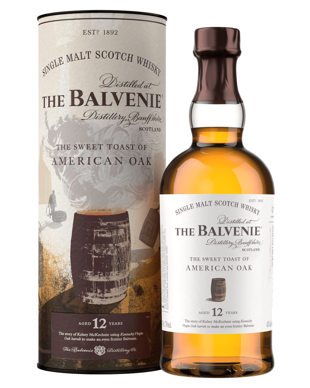 Buy The Balvenie 12 Year Old American Oak Single Malt Scotch Whisky 700ml Online (Lowest Price
