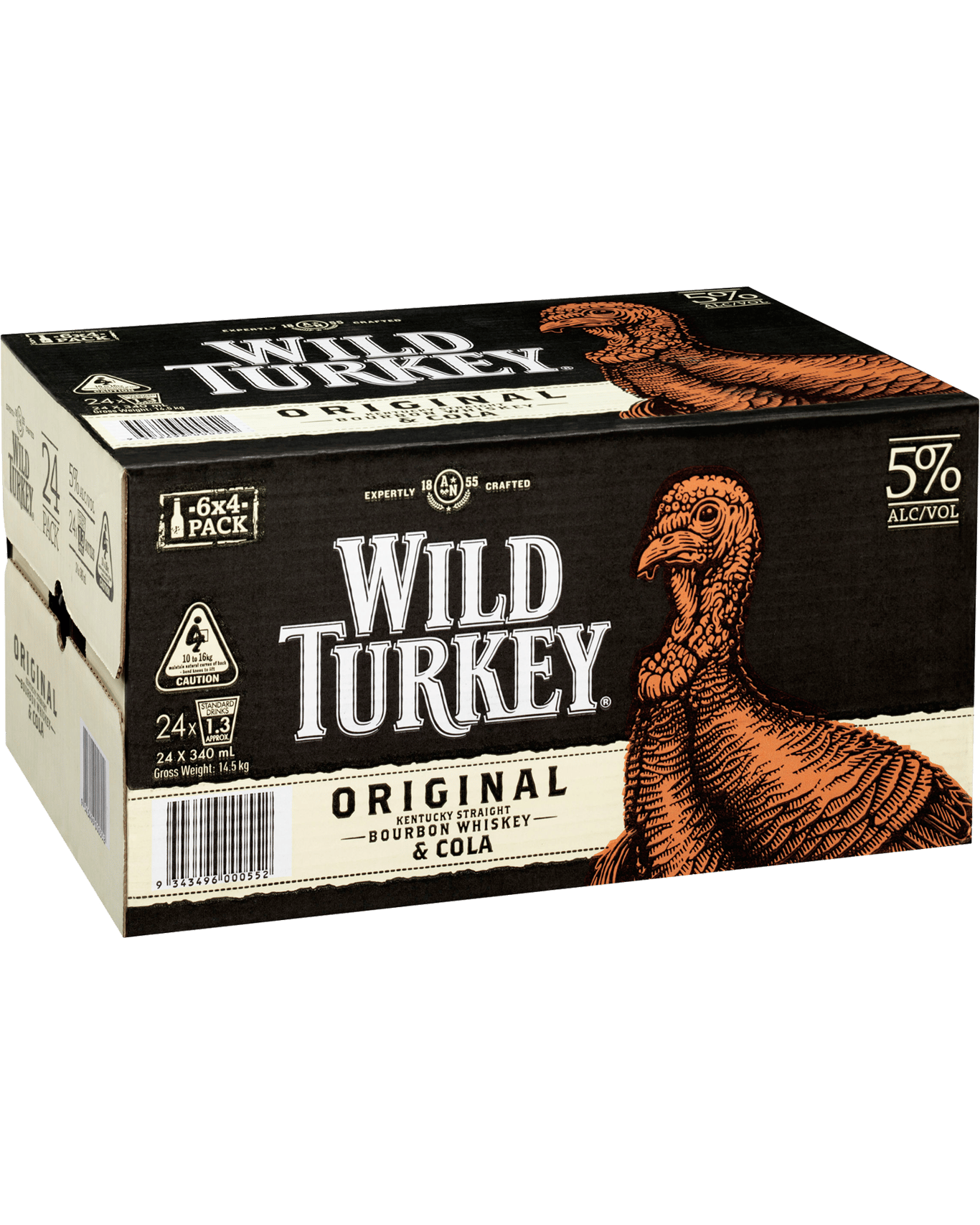 Buy Wild Turkey Bourbon And Cola Bottle 340ml Online Low Prices From