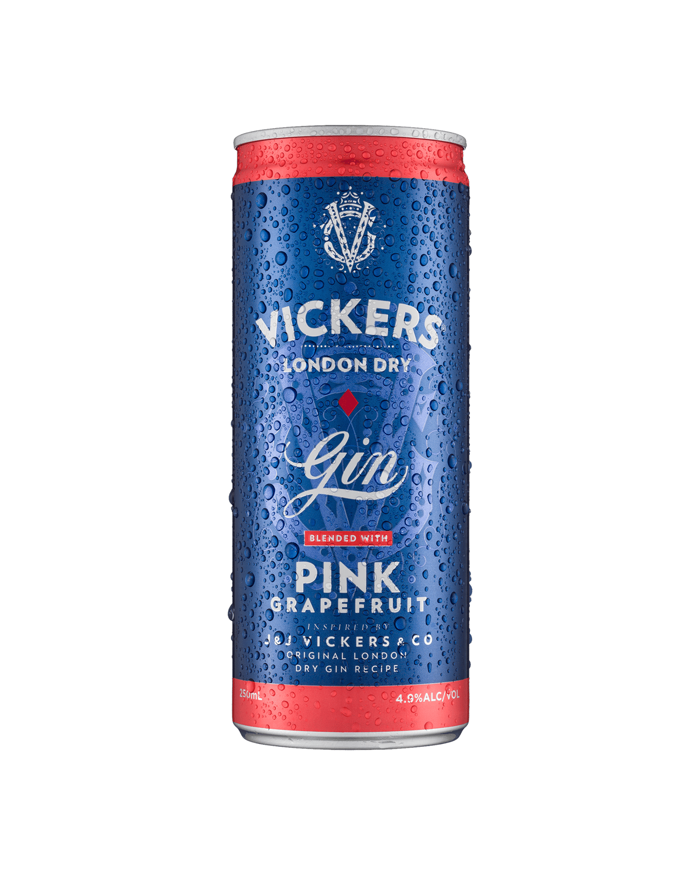 Buy Vickers Gin & Pink Grapefruit Can 250ml Online (Lowest Price