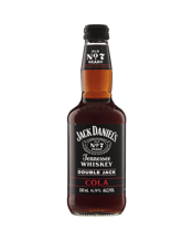 Jack Daniel's Double Jack &<br>Cola Bottles 330ml... 330ML Two shots of Jack Daniel’s Old No. 7 whiskey perfectly mixed with cola to 6.9% ABV. For those who appreciate a bolder expression of Jack Daniel’s signature whiskey taste.