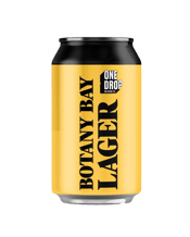  One Drop Botany Bay Lager<br>Can 375ml  375ML A classic bohemian lager with a biscuit-meets-bread malty backbone, a subtle spicy and floral hop character, and a crisp clean finish.<br>It’s the award winning lager you love, now bigger.