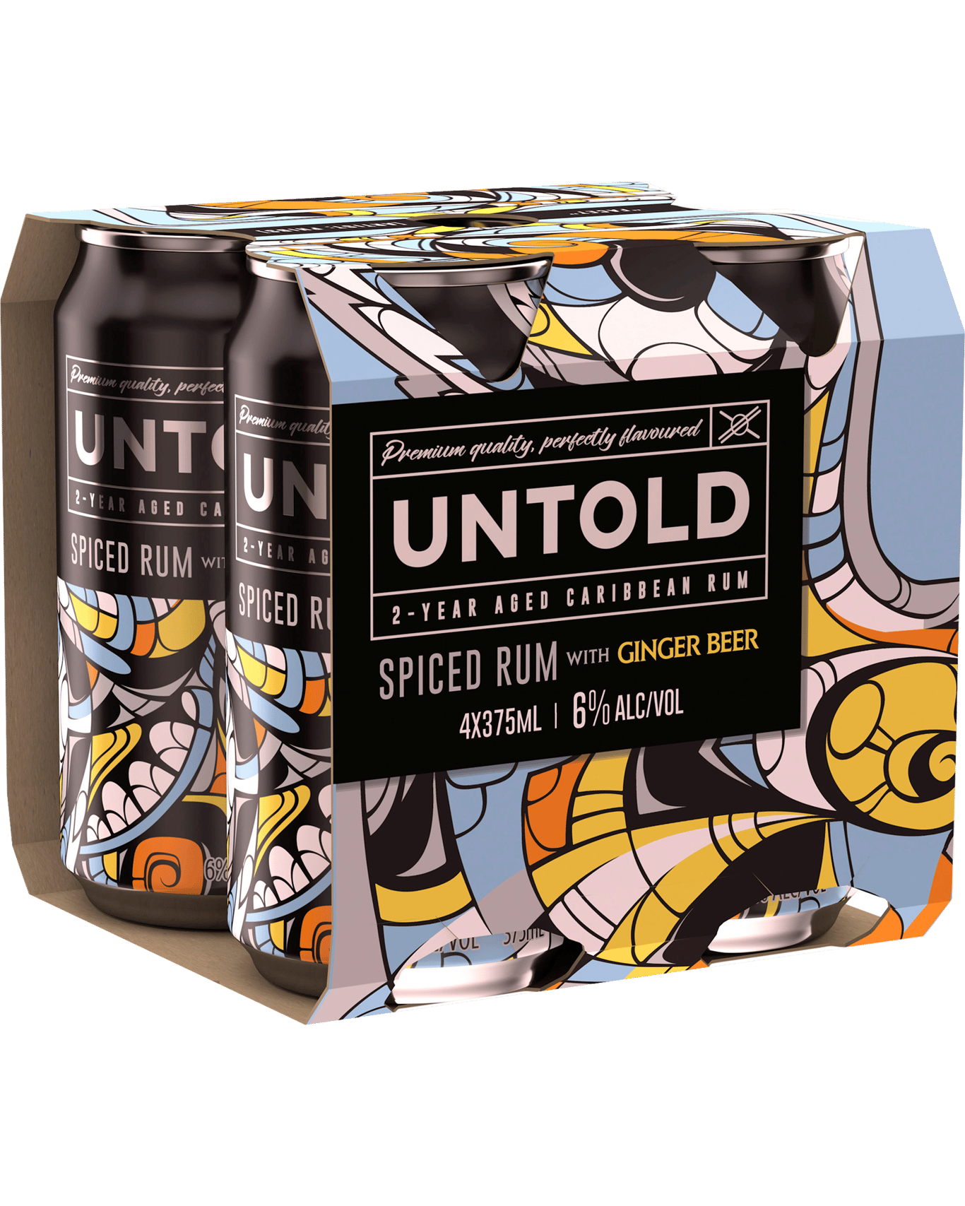 Buy Untold Spiced Rum & Ginger Beer Cans 375ml Online (Lowest Price Guarantee) Best Deals