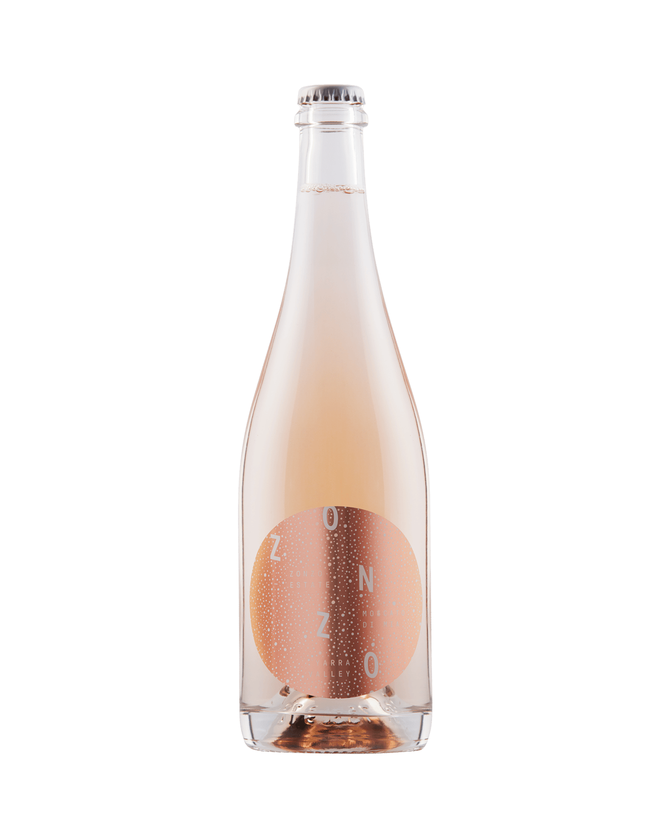 A bottle of Zonzo Estate Moscato