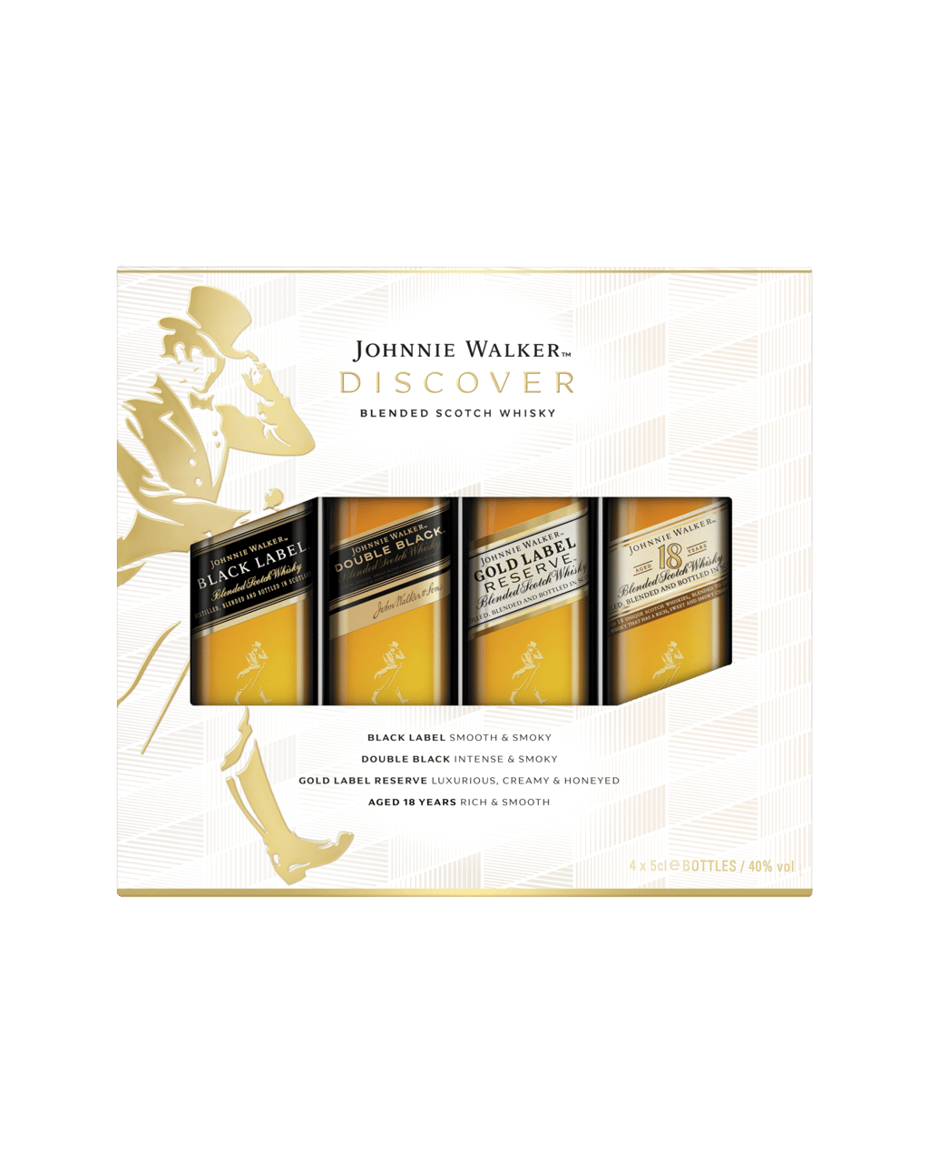 Johnnie Walker Discover Blended Scotch Whisky Gift Pack 4 X 50mL