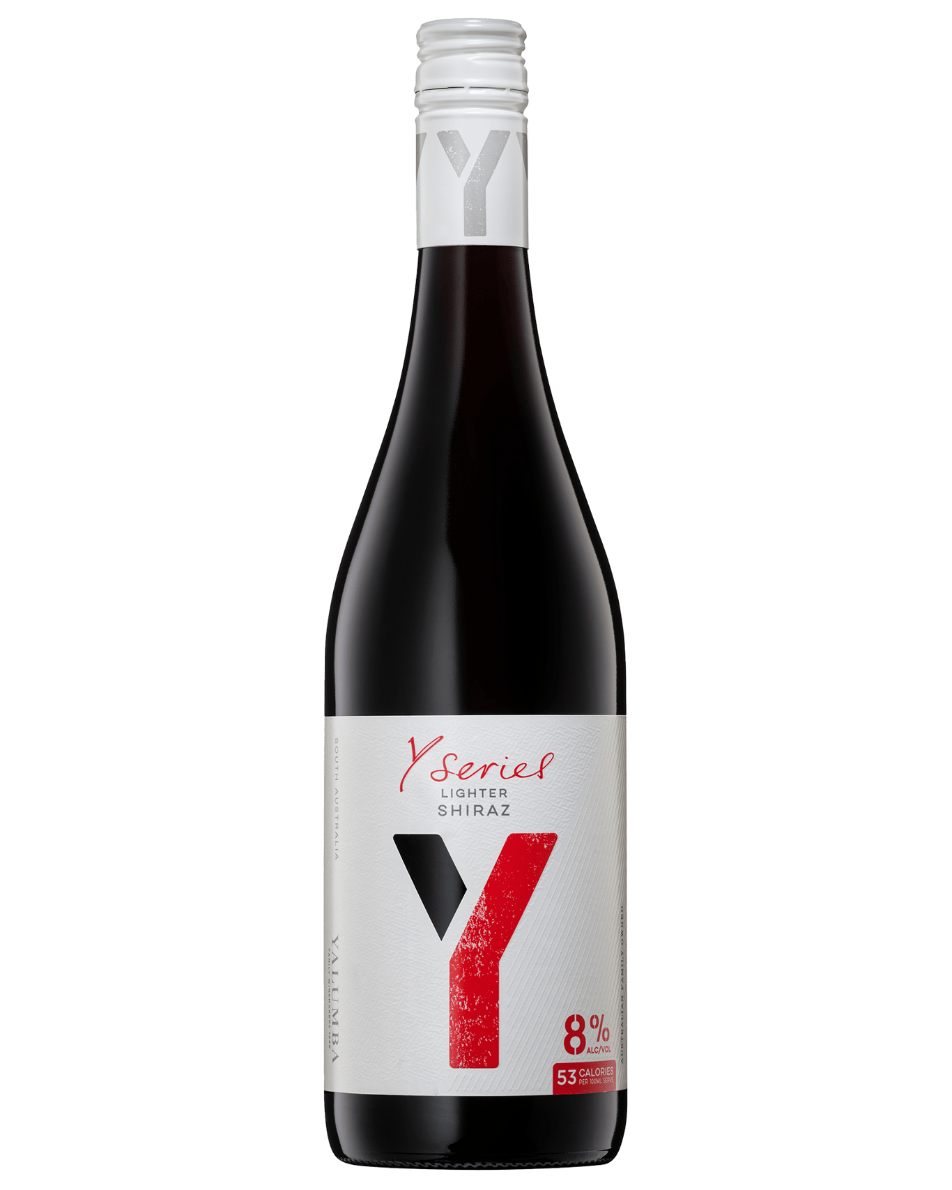 Y Series Lighter Shiraz comes in at 8% ABV