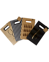  Gift Bag Premium Double Bag   A convenient but stylish way to present 2 bottles of wine. Made from sturdy paper and featuring PU handles, these bags are suitable for any occasion. *Specific styles cannot be selected online. Please visit your nearest store to select a specific style.