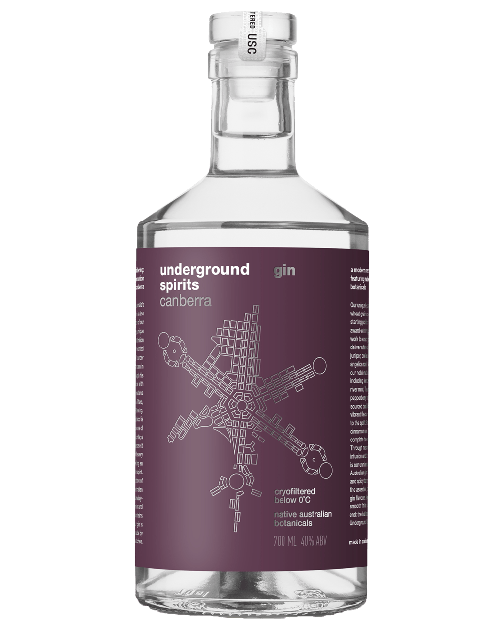 Underground Spirits Signature Gin 700mL Boozy
