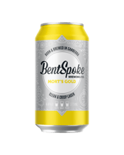  Bentspoke Brewing Co. Mort's<br>Gold Lager Cans... 375mL A clean and crisp lager named in honour of Thomas Sutcliffe Mort, founder of Australia's first gold mining company.