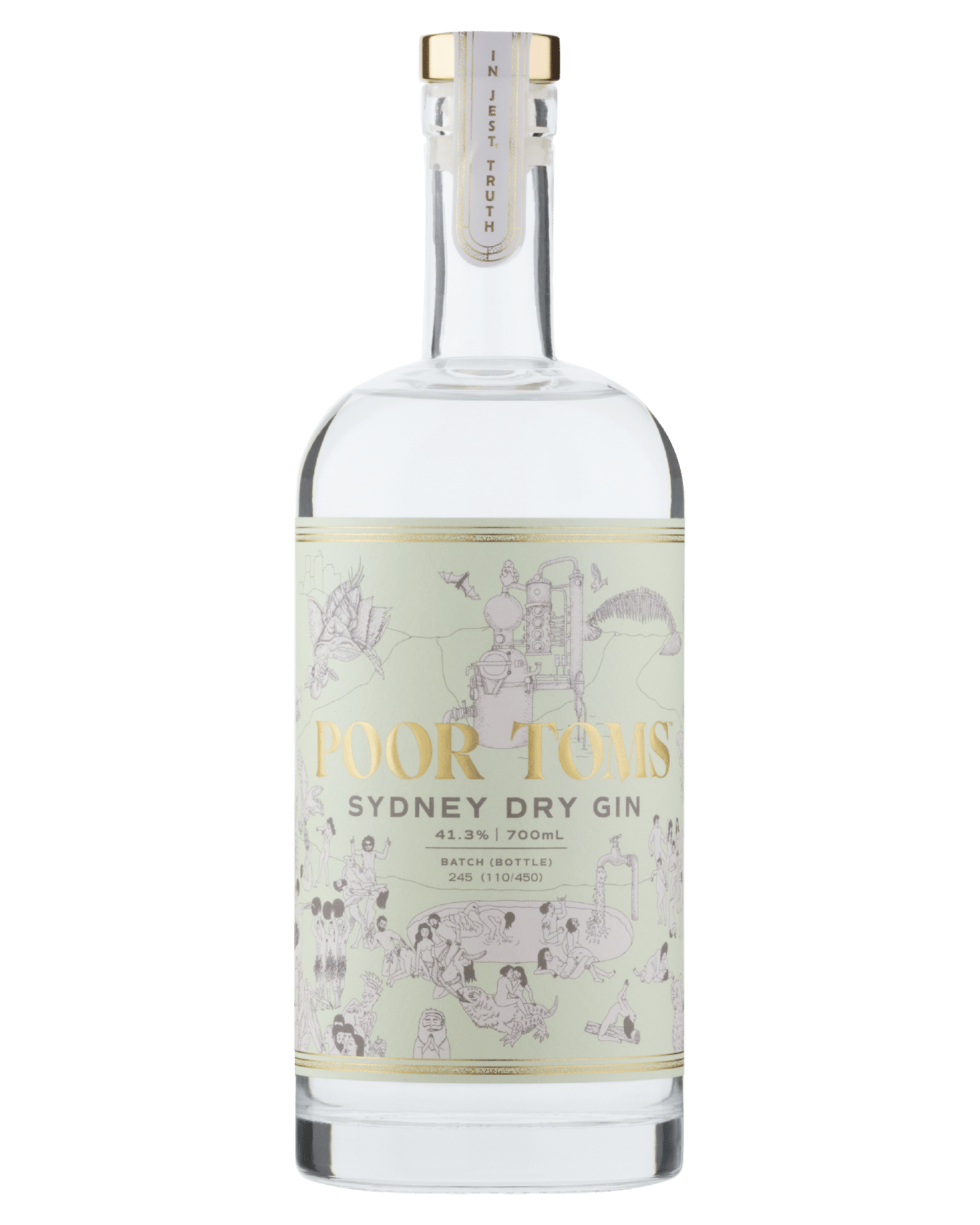 Bottle of Poor Toms Sydney Dry Gin
