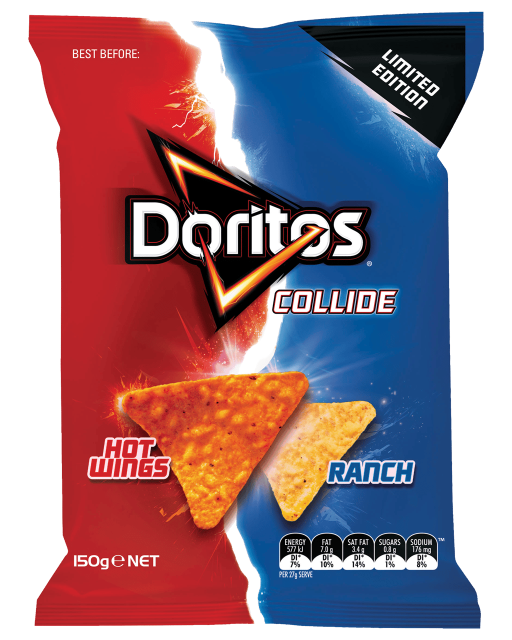 Buy Doritos Collide Hot Wings & Ranch 150g Online (Lowest Price