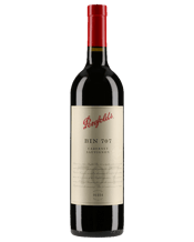  Penfolds Bin 707 2013  750mL Bin 707 is a Cabernet Sauvignon reflection of Grange: intensely-flavoured fruit; completion of fermentation and maturation in new oak; expressing a Penfolds understanding of multi-vineyard, multi-region fruit sourcing. Immesensely concentrated with dark berry and dark chocolate fruit balanced by well-seasoned new oak. Plenty of fruit sweetness and strong but not overwhelming tannins