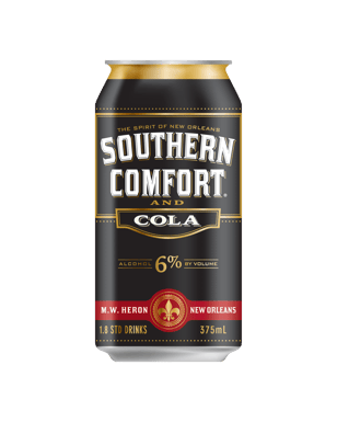 Buy Southern Comfort 6 Whisky Black Cans 375ml Dan Murphy S