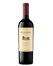  Duckhorn Vineyards Napa<br>Valley Merlot  750ML Co-founded by Dan and Margaret Duckhorn in 1976, Duckhorn Vineyards has spent nearly fifty years establishing itself as one of North America’s premier producers of Napa Valley wines. Fundamental to the winery's tradition was the early decision to focus on the production of Merlot. Dan Duckhorn felt that this elegant Bordeaux varietal was underappreciated in North America. I liked the softness, the seductiveness, the color, the fact that it went with a lot of different foods; It seemed to me to b