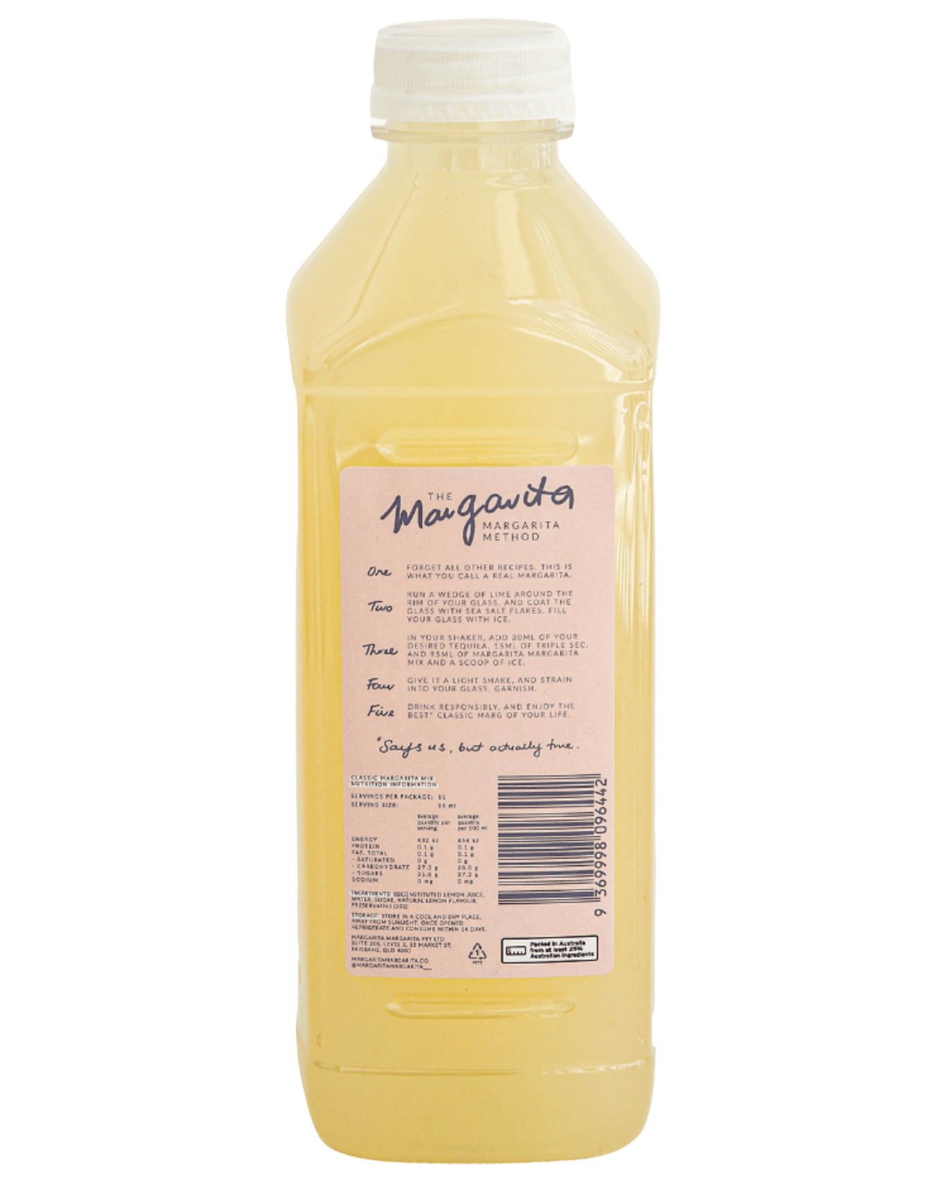 Buy Margarita Margarita The Classic Margarita Mix 1l Online (Lowest