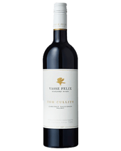 Vasse Felix Tom Cullity<br>Margaret River... 750mL All blocks were destemmed only without crushing. Natural Ferment. The Petit Verdot, Malbec and 54% Cabernet Sauvignon (making up 54%) open fermented, hand plunged & pressed dry. The remaining 46% of the Cabernet & Malbec were static fermented, gently pumped over through a splash tub. Left on skins for up to 34 days. The small sections were basket pressed to fine French oak and matured for only 16 months. A complex nose of light red-berry jam notes with hints sage, teak, shortbread, peanut &blood