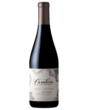  Cambria Julia's Pinot Noir  750mL Cambria was originally part of the Tepusquet Vineyard. Planted between 1970 and 1971, this ambitious venture helped establish Santa Barbara County as a world-class wine producing region. The Cambria portion of property was purchased in 1986 by Barbara Banke. Today, Cambria is still 100% family owned and the wines are 100% estate-grown. Ripe blackberry and blueberry flavors are followed by notes of cranberry, cherry and pomegranate. With a balance of earth and baking spice, this wine offers firm