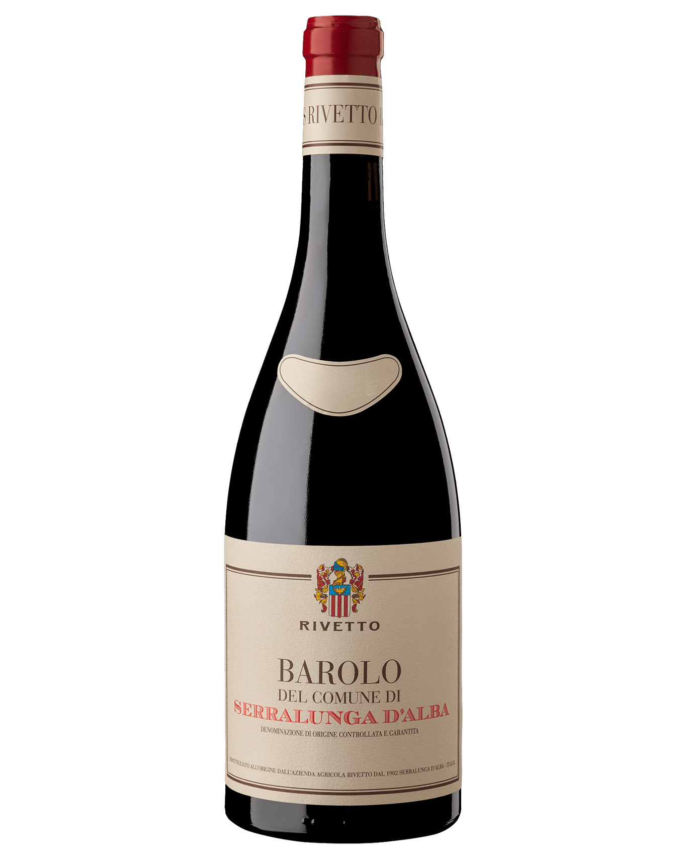 A bottle of the Rivetto Barolo Serralunga d'Alba Barolo 