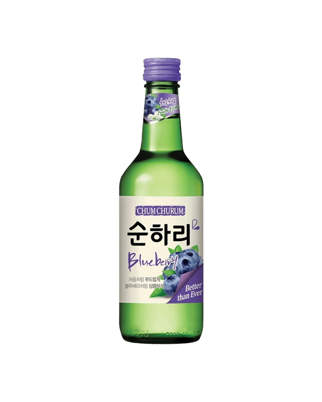 Refreshing blueberry soju