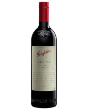  Penfolds Bin 707 Cabernet<br>Sauvignon 2015  750ML Bin 707 is a true Cabernet Sauvignon representation of the Penfolds 'House Style': intensely-flavoured fruit; completion of fermentation and maturation in new oak; expressing a Penfolds understanding of multi-vineyard, multi-region fruit sourcing. Full-bodied and with proven cellaring potential, Bin 707 retains a secure place among the ranks of Australia's finest Cabernets. Aromatically more perfumed than normal - old-garden fresh dark red rose, lavender, and ylang-ylang. It transitions upon sit