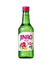 Jinro Plum Soju 360ml 360ML A delicious and trendy Jinro Plum that has attracted the taste of consumers in over 20 countries around the world. The freshness of the plum that is rich in vitamin C and dietary fiber, was born with an alcohol content of 13 percent and clean Jinro Chamisul.
