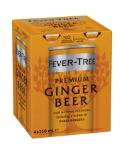 Fever Tree Premium Ginger<br>Beer 4x250ml  250ML Fever-Tree are all about taste, which is why they use the highest quality ingredients for their range of premium natural mixers. Brewed using a blend of three gingers from Nigeria, Cochin and the Ivory Coast, Fever-Tree have created an award winning ginger beer that's been highly acclaimed by gastronomes and critics alike. The drink delivers the perfect balance between sweetness and spice, making it perfect in a Dark & Stormy, Moscow Mule or simply as a soft drink on its own.