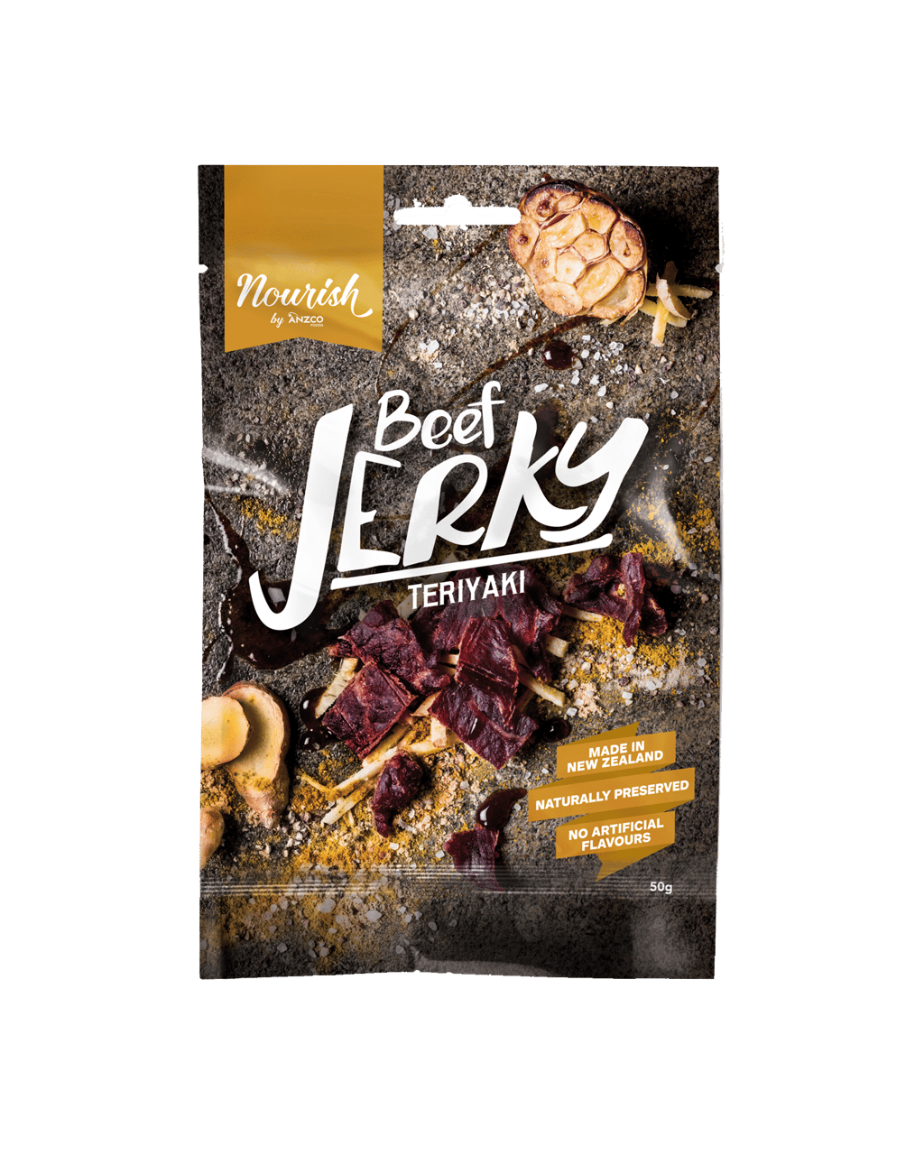Buy Nourish Beef Jerky Teriyaki 50g Online (Lowest Price Guarantee