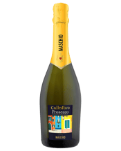  Maschio Called'oro Prosecco  750mL Light straw yellow with a lively mousse, pronounced candied fruit and sweet flowers. Attractive with an aromatic note, soft and luscious. Excellent as an aperitif, it is also ideal for drinking throughout the meal.