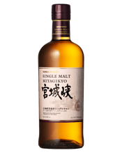 Nikka Miyagikyo Japanese<br>Whisky 700ml 700mL Miyagikyo Single Malt is a range of single malt expressions from the Miyagikyo Distillery. This no-age-statement version was released in 2016 as a permanent product that showcases the elegant style of Miyagikyo malts, when all age-statements were discontinued. This bottling has estery aromas generated by carefully selected yeast strains along with distinctive Sherry cask influence.