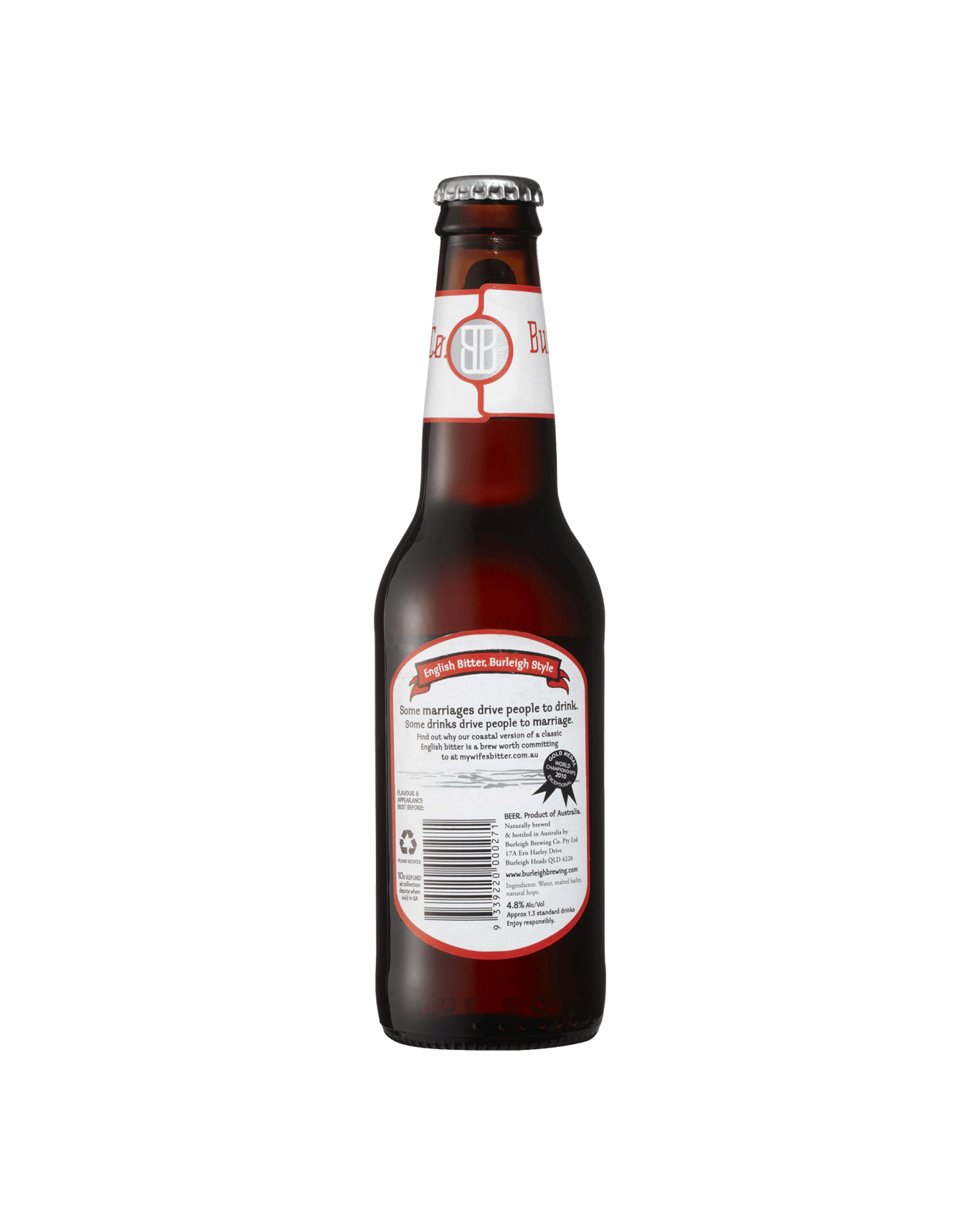 Buy Burleigh Brewing Co. My Wife's Bitter 330ml Online (Low Prices ...