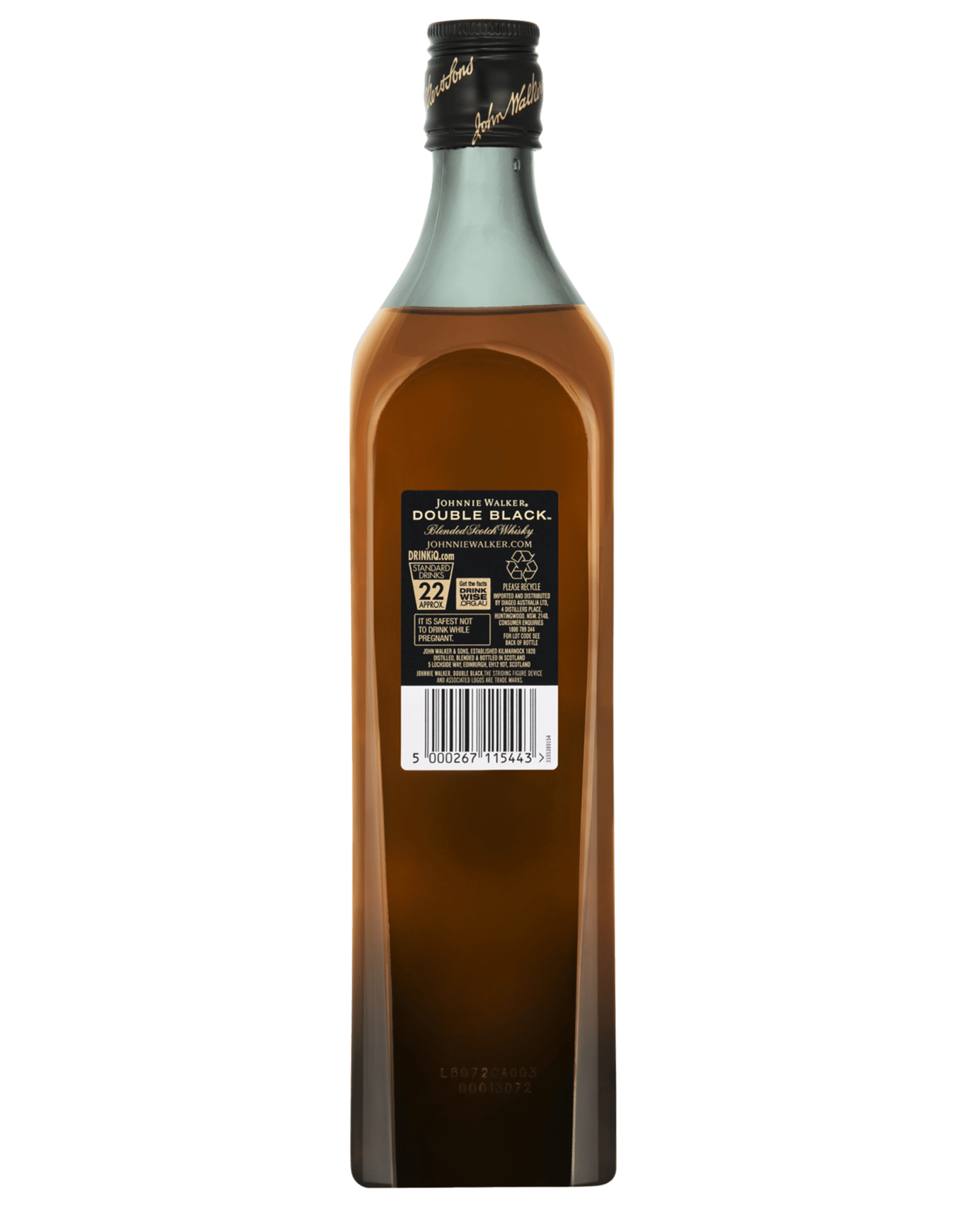 Buy Johnnie Walker Double Black Blended Scotch Whisky 700ml Online (Lowest Price Guarantee