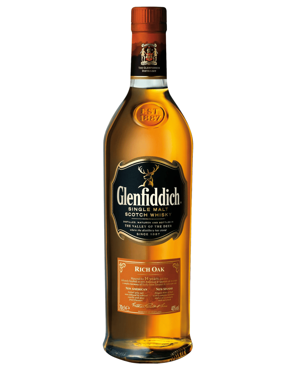 Buy Glenfiddich 14 Year Old Rich Oak Scotch Whisky 700ml Online Lowest Prices In Australia Dan Murphy S