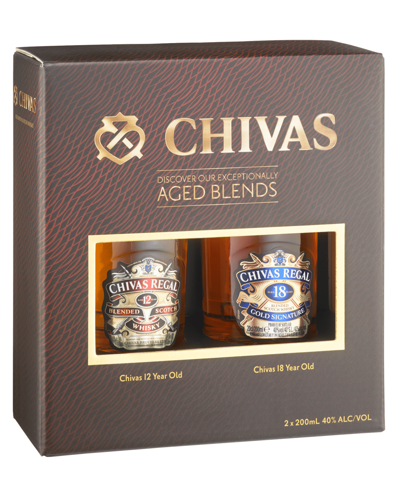Buy Chivas Regal Aged Blends 12yo & 18yo Gift Pack Online @Lowest Price